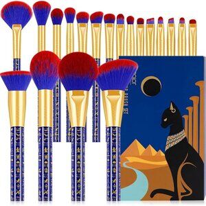 🆕 Makeup Brushes 19Pcs Ancient Egyptian Premium Foundation Contour Blush Liner